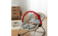 Infant Bouncer Toy Arch Wooden Beads Infant Seat Activity Bar Googly Eyes for Infants