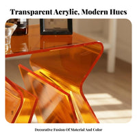 Magazine Rack Table Transparent Nightstand Minimalist Design for clearice, Readers