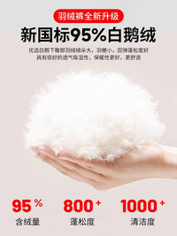 鹅绒工装羽绒裤男款外穿冬季2025新款可拆卸三防冲锋裤哈尔滨防寒