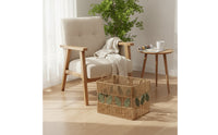 Woven Basket with Handles Handwoven Rope Storage Basket Organizer for Laundry Room, Closet