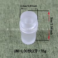 台球杆3/8-8牙保护套8牙透明亚克力保护套球杆中轮保护套台球用品