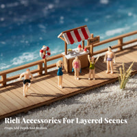 Architectural Model People DIY Crafting Sand Table Miniature People Paintable Tiny Figurines for Designers, Hobbyists, Dioramas, Dollhouses
