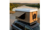 Automatic Opening Hard Shell Roof Tent Waterproof Rooftop Tent 2-3 Person Outdoor Gear Includes Telescopic Ladder for Campers
