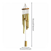 Handmade Bamboo Chime Artisanal Bamboo Wind Chime Outdoor Suitable for Balcony