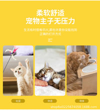 Banana-Shaped Cat Bed with Blanket for Small and Medium Pets