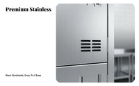 Rust-Proof Stainless Steel Multi-Door Cabinet Dining Tableware Cabinet Sturdy and Long-Lasting Employee Lunch Box Locker Secure Lock for Employees, Students, Workers, Cafeteria, School, Restaurant, Factory