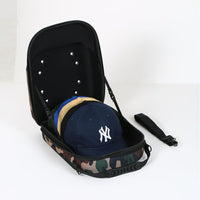 Camouflage EVA Hat Storage Bag with Handle and Shoulder Strap