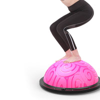 Half-Dome Balance Ball Black Base Inflatable Training Platform Rehab Support
