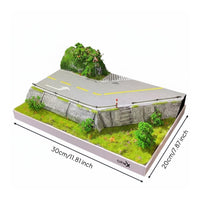 1/64 Scale Car Diorama Handmade Simulation Landscape Model Creative Showcase Exhibit Accessory for Hobbyists