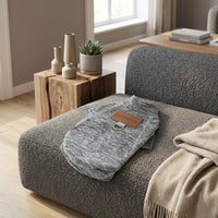 Dog and Cat Pullover, Warm Fleece Lined Sweater for Small Animals, Unisex Mock Autumn Winter Clothing