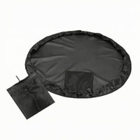 Portable Beach Changing Mat Foldable Changing Mat with Pouch Drawstring Bag Round for Surfers, Swimmers, Poolside