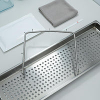 Metal Rubber Barrier Frame Protruding Pins Oral Barrier Frame Curved Top