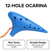 12 Hole Alto C Musical Instrument, Instrument Gift for Beginners, 12 Hole Ocarina Instrument, Musica - Image 2