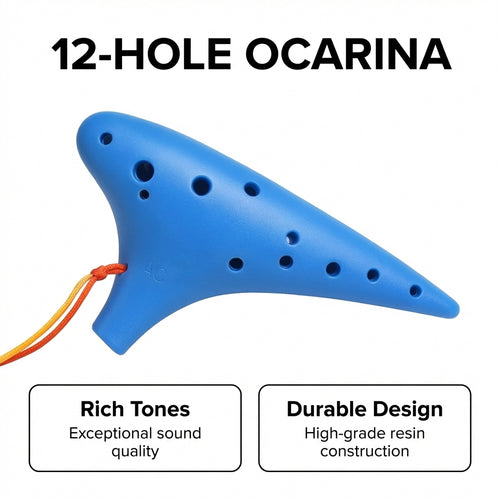 12 Hole Alto C Musical Instrument, Instrument Gift for Beginners, 12 Hole Ocarina Instrument, Musica - Image 2