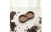 Walnut Wood Coffee Tamper Stand Food Grade Finish for Cafe, Kitchen Counter