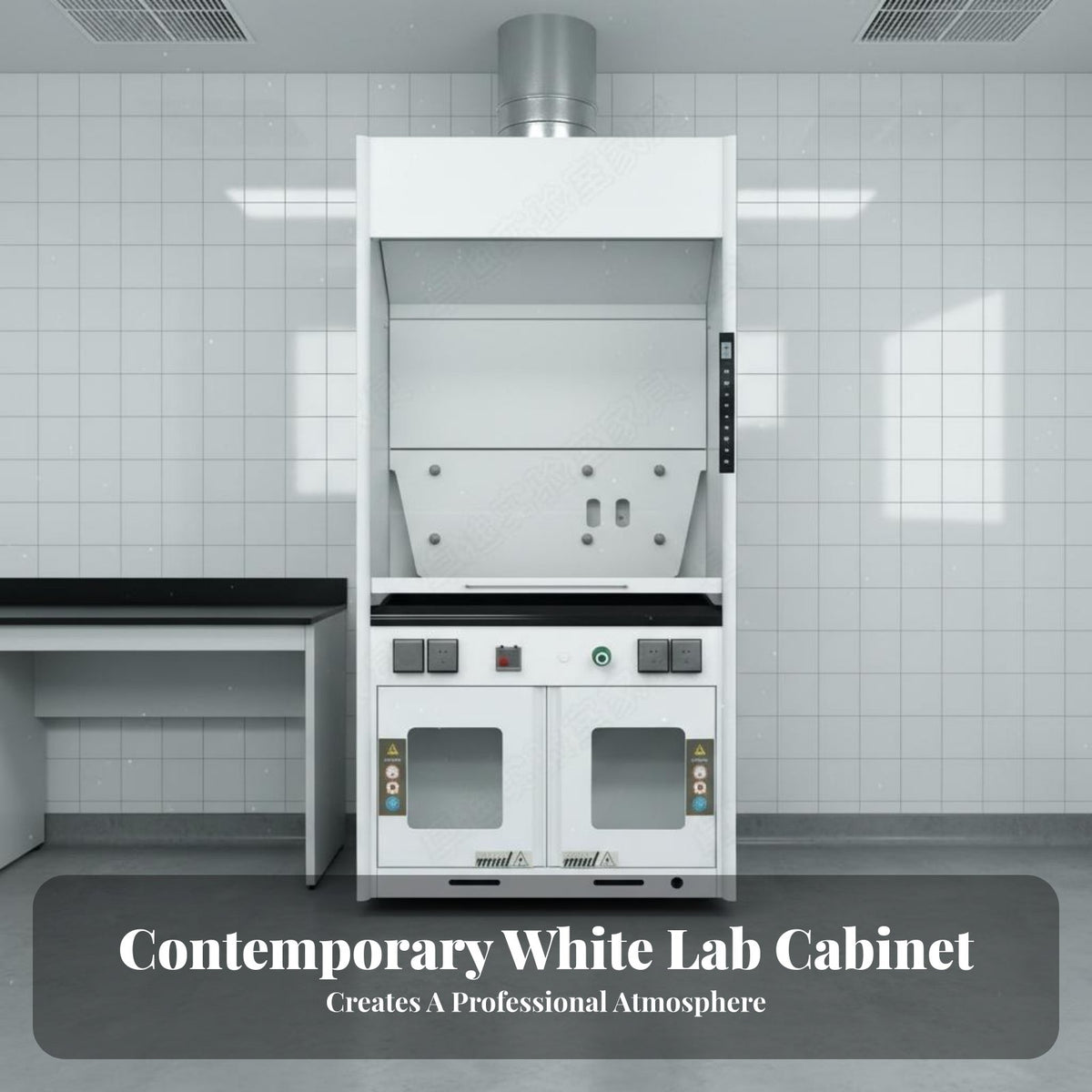 Research Workbench Solvent and Alkali Resistant Scientific Lab Table Anti Steel Research Workstation for Scientists, Students, Testing Facility
