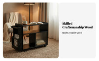 Rolling Side Table Multi-Functional Storage Trolley Space-Saving
