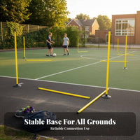 Soccer Training Pole High-Visibility Training Pole Detachable Design Agility Poles for Athletes, Coaches, Outdoor