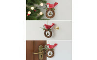 Twig Wreath with Bird Rustic Bird Wreath for Christmas Decoration