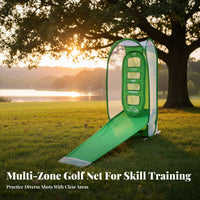 Portable Golf Chipping Net Quick Setup Indoor Golf Hitting Net Easy Assembly for Beginners, Experienced Players, Backyard, Garage, Office