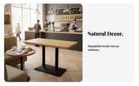 Long-Lasting Restaurant Booth and Table Set Easy to Clean Cafe Table and Chair Set Scratch-Resistant Tabletop Wooden Frame Diner Seating for Interior Designers, Business Owners, Dessert Shop, Hotel Lounge, Bar