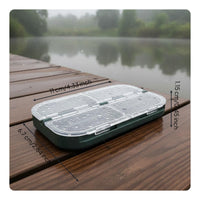 Fly Fishing Box Portable Lure Case Pocket Size Fly Fishing Tackle Box for Anglers, Travel, Outdoor