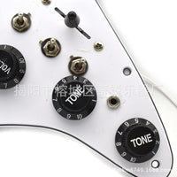Single-Single-Humbucker Guitar Pickguard Assembly with Mini Dual-Coil Pickup and Coil-Split Switch