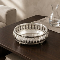 Metal Fruit Plate Shallow Openwork Fruit Bowl Multi-Purpose