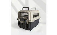 Pet Travel Crate with Wheels Hard-Sided Wheeled Pet Carrier Ventilated Dog Crate with Wheels for Professional , Domestic Training