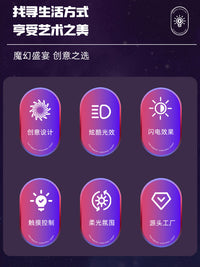 3寸梦幻魔法爱心离子球usb魔法静电闪电球床头小夜灯炫彩氛围灯
