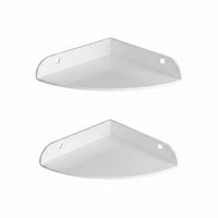 2 Pieces Floating Corner Shelf Raised Edges Acrylic Corner Shelf