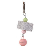 Beak Grinding Parrot Gnaw Toy Mental Stimulation Hanging Gnaw Toy Natural Material Pet Supplies Interactive Play for Parrots, Budgies, Lovebirds, Enclosure