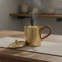 Hammered Copper Mug Handmade Copper Mug Smooth Inside Drinkware for Beer Serving