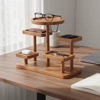 Wooden Entry Organizer Multi-Functional Entry Table Organizer Desktop Display