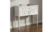 Black Wooden Dresser American Style Five Drawer Dresser Multi 5-Drawer Cabinet Drawer Chest for Bedroom, Living Room