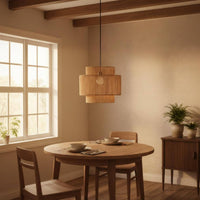 Woven Paper Rope Lampshade Handmade Retro Rope Light Shade Vintage for Homestay