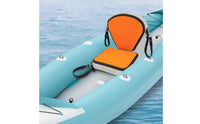 Inflatable Boat Seat Cushioned Boat Seat with Backrest Ergonomic Cushion for Kayakers