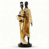 Couple Sculpture with Base Modern Lover Statue Abstract for Shelf, Homeowners