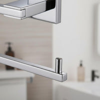 Square Toilet Paper Holder Rustproof Modern Bathroom Tissue Holder for Washroom