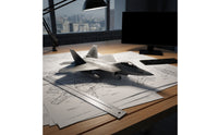 1:100 Scale F-22 Predator Model Diecast F-22 Fighter Jet Model Collectible Aircraft Display for Collectors