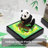 Creative Gift Tear-Away Panda Sculpture Notepad Cut Tear-Away Paper Sculpture Multi-Functional for Students, Adults, Bedroom, Bookshelf