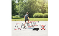 Foldable Agility Ladder Connectable Agility Ladder with Storage Bag Portable Flat Rung for Athletes, Coaches, Obstacle Workouts