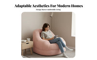 Upholstered Floor Lounger Small Space Suitable for Household Furniture Versatile Use High-Density Filling for Teens, Bedroom