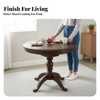 Durable Wood Wood Construction Oval panelpanel Table expandable Design fold-down panel Table Expandable Home Furniture Space-Saving for Apartment Dwellers, Homeowners, Families, Small Living Spaces, Dining Room, Kitchen, morning meal corner