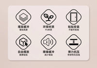 马桶盖配件防撞静音缓冲垫片座圈盖板坐便器通用防滑减震增高贴片