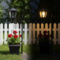 Solar Flower Pot Light Waterproof Solar Garden Light 2 in 1 for Patio, Walkway