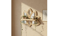 Lotus Wall Shelf Easy Installation Carved Lotus Flower Shelf Decorative Display