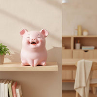 Piggy Bank Pig-Shaped Change Bank Cartoon Saving Saving Box for Desk