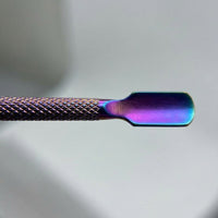 Cuticle Pusher for Manicure and Pedicure, Double-Sided Stainless Steel Metal, Professional Grade Nail Adults with Beveled Edges