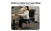 Arched Back Chair Comfortable Managerial Chair Long Sitting Furniture for Home, Workroom